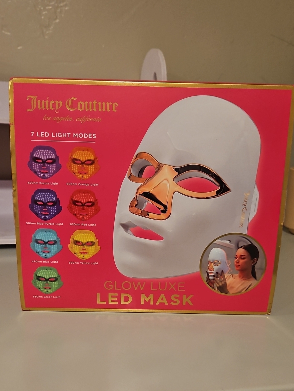 Juicy Couture Glow Luxe LED Mask NWT